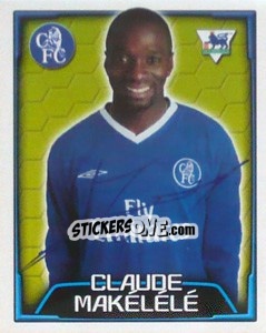 Figurina Claude Makelele - Premier League Inglese 2003-2004 - Merlin