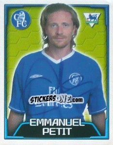 Sticker Emmanuel Petit - Premier League Inglese 2003-2004 - Merlin