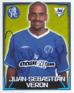 Cromo Juan Sebastian Veron