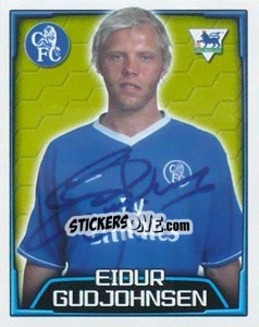 Cromo Eidur Gudjohnsen - Premier League Inglese 2003-2004 - Merlin