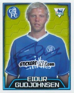Sticker Eidur Gudjohnsen - Premier League Inglese 2003-2004 n. 196 - Merlin