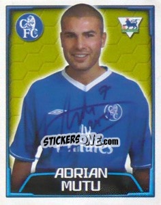 Sticker Adrian Mutu - Premier League Inglese 2003-2004 n. 198 - Merlin