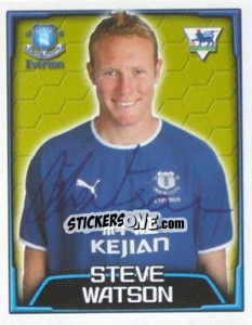 Figurina Steve Watson - Premier League Inglese 2003-2004 - Merlin