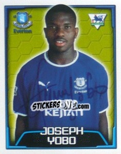 Sticker Joseph Yobo - Premier League Inglese 2003-2004 - Merlin