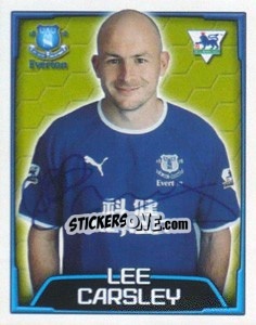 Figurina Lee Carsley - Premier League Inglese 2003-2004 n. 213 - Merlin