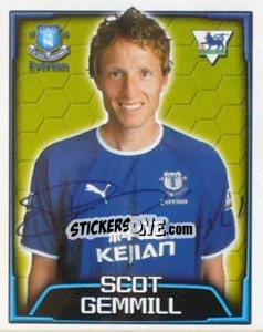 Sticker Scot Gemmill - Premier League Inglese 2003-2004 n. 214 - Merlin