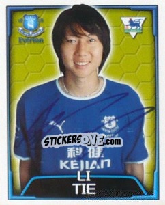 Figurina Li Tie - Premier League Inglese 2003-2004 - Merlin