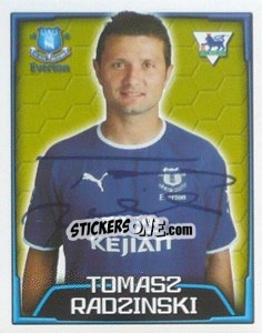 Sticker Tomasz Radzinski - Premier League Inglese 2003-2004 n. 224 - Merlin