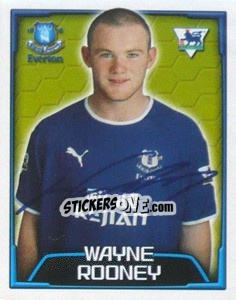 Sticker Wayne Rooney - Premier League Inglese 2003-2004 n. 225 - Merlin