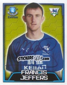 Sticker Francis Jeffers - Premier League Inglese 2003-2004 - Merlin