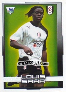 Sticker Louis Saha (Star Striker) - Premier League Inglese 2003-2004 n. 230 - Merlin