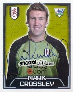 Sticker Mark Crossley - Premier League Inglese 2003-2004 - Merlin