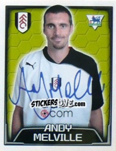 Figurina Andy Melville - Premier League Inglese 2003-2004 - Merlin