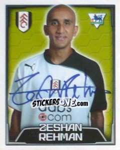 Figurina Zeshan Rehman - Premier League Inglese 2003-2004 - Merlin