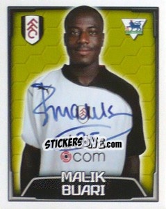 Figurina Malik Buari - Premier League Inglese 2003-2004 - Merlin
