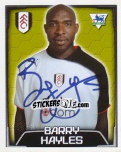 Sticker Barry Hayles - Premier League Inglese 2003-2004 - Merlin