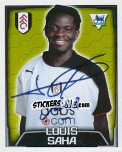 Sticker Louis Saha - Premier League Inglese 2003-2004 n. 252 - Merlin