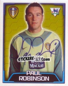 Figurina Paul Robinson - Premier League Inglese 2003-2004 - Merlin