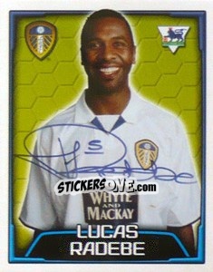 Figurina Lucas Radebe - Premier League Inglese 2003-2004 - Merlin