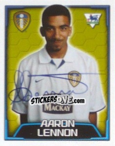 Figurina Aaron Lennon - Premier League Inglese 2003-2004 - Merlin