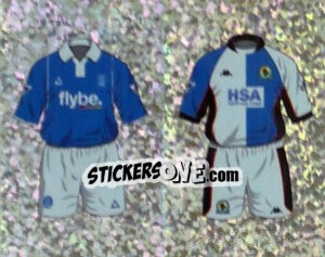 Sticker Home Kit Birmingham City/Blackburn Rovers (a/b) - Premier League Inglese 2003-2004 n. 284 - Merlin