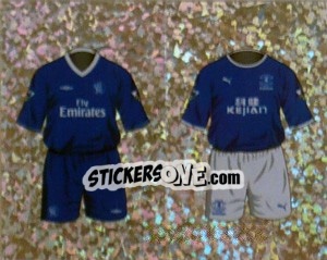 Figurina Home Kit Chelsea/Everton (a/b) - Premier League Inglese 2003-2004 - Merlin