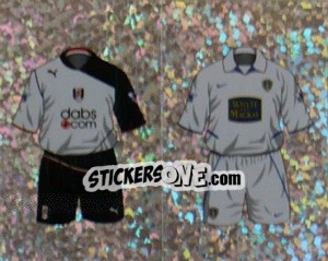 Sticker Home Kit Fulham/Leeds United (a/b) - Premier League Inglese 2003-2004 n. 287 - Merlin
