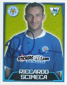 Figurina Riccardo Scimeca - Premier League Inglese 2003-2004 - Merlin