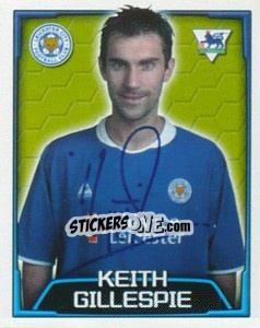 Cromo Keith Gillespie - Premier League Inglese 2003-2004 - Merlin