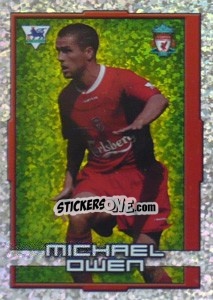 Sticker Michael Owen (Star Striker) - Premier League Inglese 2003-2004 n. 330 - Merlin