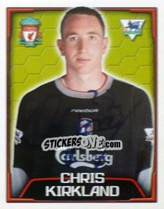 Sticker Chris Kirkland - Premier League Inglese 2003-2004 n. 332 - Merlin