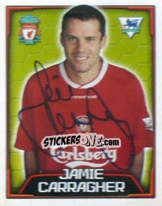 Sticker Jamie Carragher - Premier League Inglese 2003-2004 n. 333 - Merlin