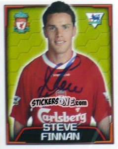 Figurina Steve Finnan - Premier League Inglese 2003-2004 - Merlin