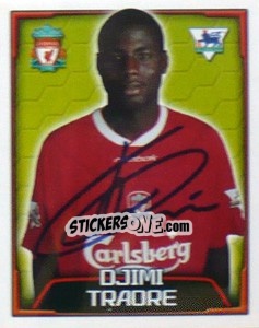 Figurina Djimi Traore - Premier League Inglese 2003-2004 - Merlin