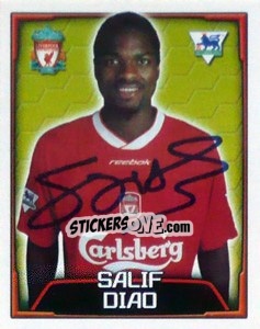 Sticker Salif Diao - Premier League Inglese 2003-2004 n. 341 - Merlin