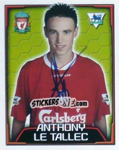Figurina Anthony Le Tallec - Premier League Inglese 2003-2004 - Merlin