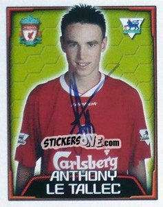 Sticker Anthony Le Tallec - Premier League Inglese 2003-2004 n. 345 - Merlin