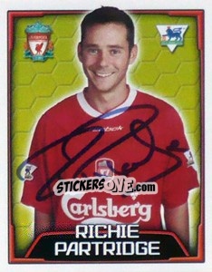 Sticker Richie Partridge - Premier League Inglese 2003-2004 n. 347 - Merlin