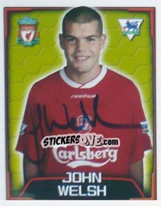 Figurina John Welsh - Premier League Inglese 2003-2004 - Merlin