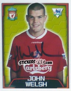 Cromo John Welsh - Premier League Inglese 2003-2004 n. 349 - Merlin