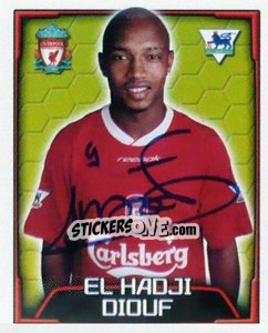Cromo El Hadji Diouf - Premier League Inglese 2003-2004 - Merlin