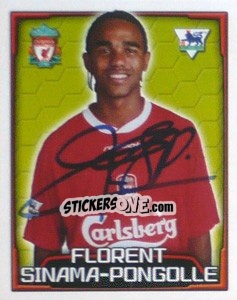 Figurina Florent Sinama-Pongolle - Premier League Inglese 2003-2004 n. 354 - Merlin