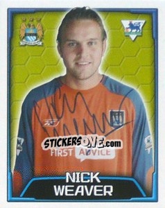 Sticker Nicky Weaver - Premier League Inglese 2003-2004 - Merlin
