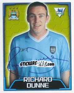 Cromo Richard Dunne - Premier League Inglese 2003-2004 - Merlin