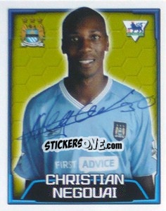 Figurina Christian Negouai - Premier League Inglese 2003-2004 n. 372 - Merlin