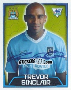 Cromo Trevor Sinclair - Premier League Inglese 2003-2004 - Merlin