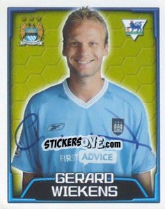 Figurina Gerard Wiekens - Premier League Inglese 2003-2004 - Merlin
