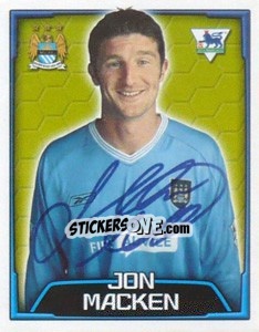 Figurina Jon Macken - Premier League Inglese 2003-2004 - Merlin