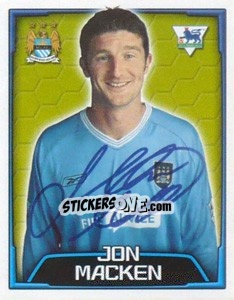 Cromo Jon Macken - Premier League Inglese 2003-2004 n. 380 - Merlin