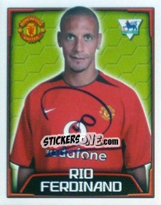 Sticker Rio Ferdinand - Premier League Inglese 2003-2004 - Merlin